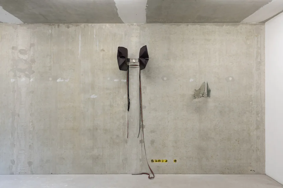 Caged movements exhibition view